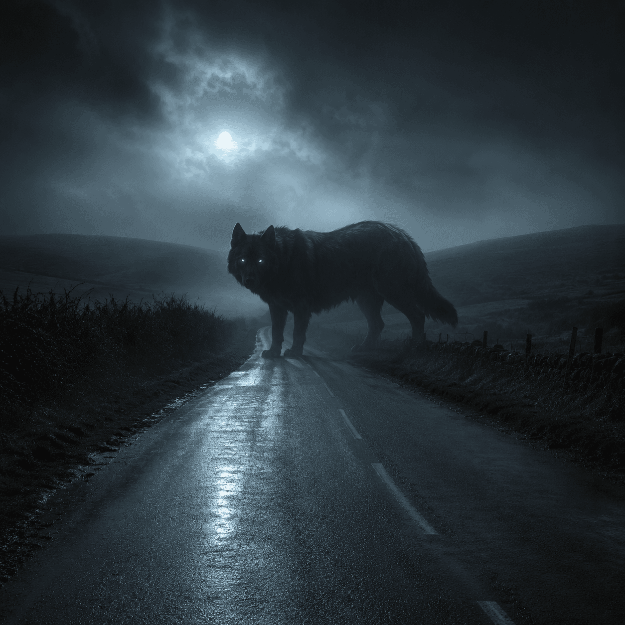 The Black Dog Road Ghost